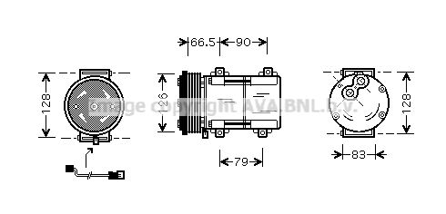 AVA QUALITY COOLING Kompressor,kliimaseade FDAK276